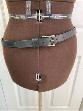 2 for $25 - Genuine Leather Classic Black Belt, XL